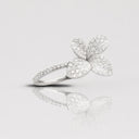 Belle Vante Petit Garden Diamond Flower Ring in 18k White Gold