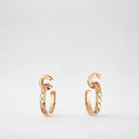 Belle Vante Coco Hoop Earrings 18K Beige Gold