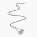Belle Vante Life Full Diamond Spinning Pendant Necklace White Gold Diamond