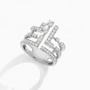 Belle Vante Avenues Crown Ring White Gold Diamond