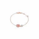 Belle Vante Pink and White Gold Bracelet with Pink Tourmalines and Diamonds