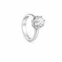 Belle Vante Platinum and Solitaire Diamond Engagement Ring