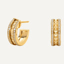 B.zero1 Rock Earrings Belle Vante Ethical Yellow Gold Diamonds