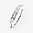 Move Titanium Cord Bracelet Medium Model Belle Vante Natural Titanium Diamonds