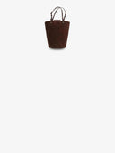 Belle Vante Large Bucket Bag Suede Calfskin & Gold-Tone Metal