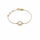 Belle Vante Pink Gold Bracelet with Mother of Pearl and Diamonds