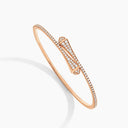 Belle Vante Full Diamond Slim Slip-On Bracelet Rose Gold