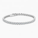 Belle Vante Classic Eternity Line Round Brilliant Diamond Bracelet