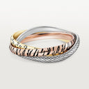 Belle Vante Trinity Lacquer Diamond Bracelet Three-Tone Gold