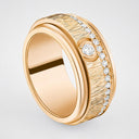 Belle Vante Large Possession Ring 18K Rose Gold Diamond