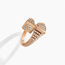 Belle Vante Cleo Rev Full Diamond Ring Rose Gold Diamond