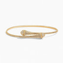 Belle Vante Cleo Rev Full Diamond Slip-On Necklace Yellow Gold Diamond