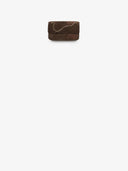 Belle Vante Maxi Flap Bag Suede Calfskin & Gold-Tone Metal