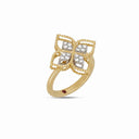 Belle Vante Desert Flower Ring in 18kt Yellow Gold with Diamonds
