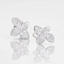 Belle Vante Petit Garden Diamond Earrings in White Gold