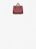 Belle Vante Large Shopping Bag Calfskin & Gold-Tone Metal Burgundy