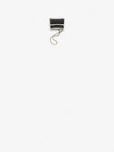Belle Vante Flap Bag Minaudiere Plexi & Gold-Tone Metal Black & Pearly White