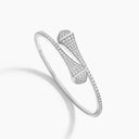 Belle Vante White Gold Diamond Slip-On Bracelet