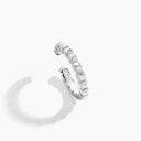 Belle Vante Cleo Lotus Gold Pyramid Ear Cuff White Gold