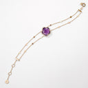 Belle Vante Bon Ton Bracelet in 18k Rose Gold with Amethyst and White Diamonds