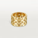 Belle Vante Maillon Panthère Ring Five Rows Yellow Gold