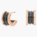 B.zero1 Earrings Belle Vante Ethical Rose Gold Black Ceramic