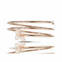 Belle Vante Petit Garden Bracelet in 18k Rose Gold with White Diamonds
