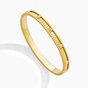 Belle Vante Yellow Gold Diamond Hinged Bangle