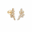 Belle Vante Yellow Gold and Diamonds Earrings