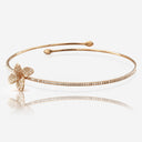 Belle Vante Petit Garden Choker in 18k Rose Gold with White and Champagne Diamonds
