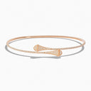 Belle Vante Cleo Full Diamond Slip-On Necklace Rose Gold Diamond