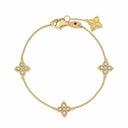 Belle Vante Princess Flower Bracelet with Diamonds