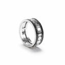 Belle Vante White Gold and Black Diamond Band Ring 8.3 mm