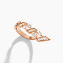 Belle Vante Fifth Avenue Diamond Ring Rose Gold Diamond