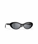 Belle Vante Oval Sunglasses Acetate Black & Pink