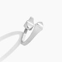 Belle Vante Cleo Full Gold Midi Ring White Gold