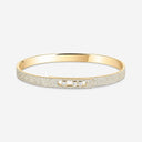 Move Noa Pavé Diamond Bangle Bracelet Small Model Yellow Gold 1.45ct