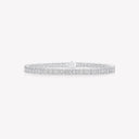 Belle Vante Emerald Cut Diamond Line Bracelet White Gold