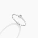 Belle Vante Cleo Lotus Full Diamond Ring White Gold Diamond