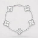 Belle Vante Vintage Alhambra 5-Motif Bracelet with Diamonds
