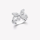 Belle Vante Classic Butterfly Diamond Ring White Gold