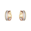 Quatre White Edition Hoop Earrings