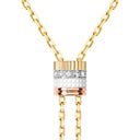Quatre White Edition Tie Necklace, Small Model