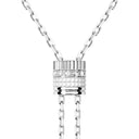 Quatre Double White Edition Tie Necklace, Small Model
