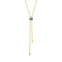 Quatre Blue Edition Tie Necklace, Small Model