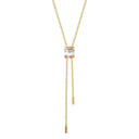 Quatre White Edition Tie Necklace, large model