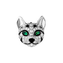 Fuzzy, the Leopard Cat stud earrings