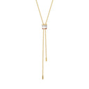 Quatre White Edition Tie Necklace, Small Model