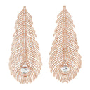 Plume de Paon Pendant Earrings