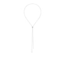Quatre Double White Edition Tie Necklace, Small Model